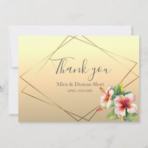 Agradecimento de Casamento de Hibisco Selvagem Mod
