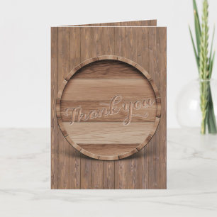 Agradecimento de Casamento em Barril de Madeira Rú