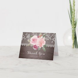 Agradecimento de casamento em renda floral em aqua
