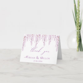 Agradecimento de Casamento Floral Lavanda Rosa Sua