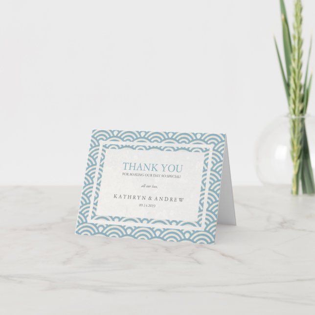 Agradecimento de Casamento Personalizado Japonês S (Frente)