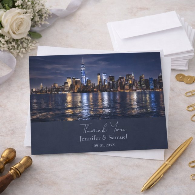 Agradecimento de Casamento Romântico com Paisagem  (Criador carregado)