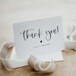 Agradecimento de Casamento Simples Boêmio Minimali
