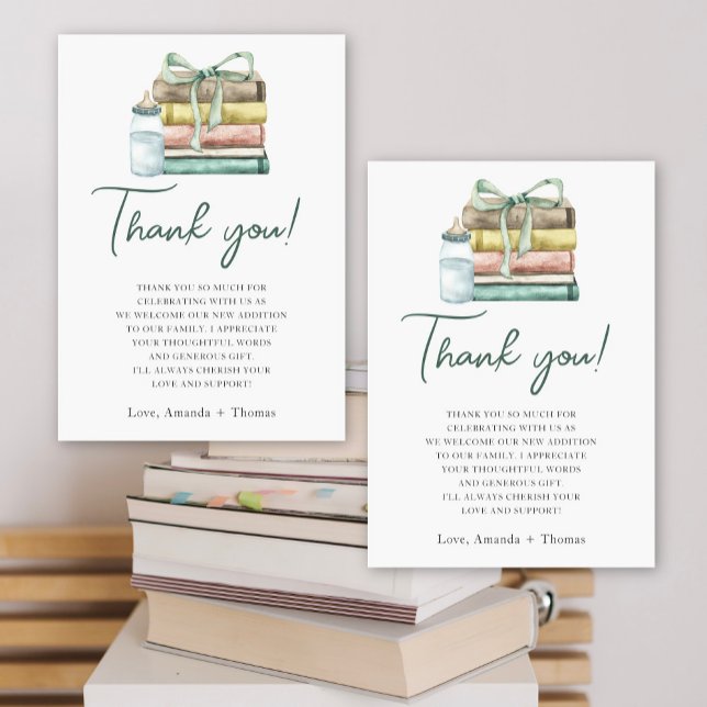 Agradecimento de Chá de Bebê Capítulo Novo em Aqua (Criador carregado)