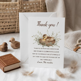 Agradecimento de Chuvinha Minimalista em Aquarela 
