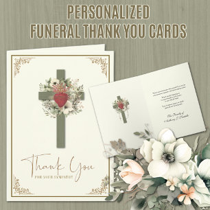 Agradecimento de Condolências Funerais Católicos F