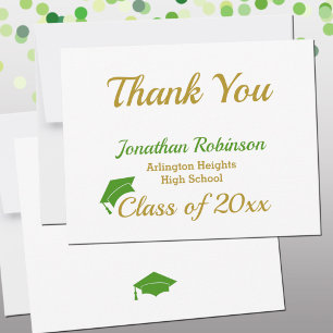 Agradecimento de Formatura com Boina Verde