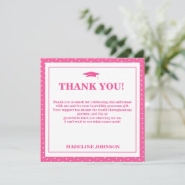 Agradecimento de Formatura Trendy Pink 2026