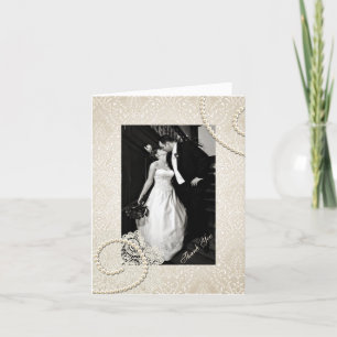 Agradecimento de Foto de Casamento em Damasko Marf
