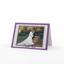 Agradecimento de Foto Monograma de Casamento Viole