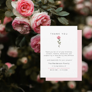 Agradecimento de Funeral por Rosa Rosa Despedida