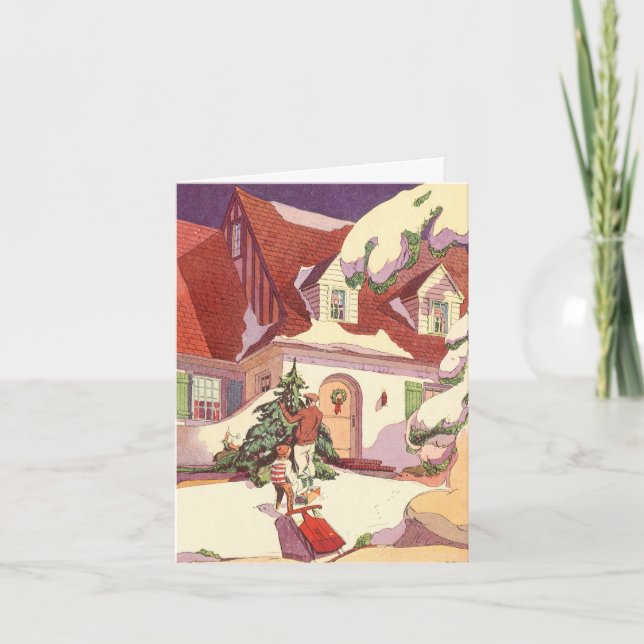 Agradecimento de Natal Antigo (Frente)