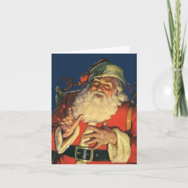 Agradecimento de Natal Vintage (Frente)