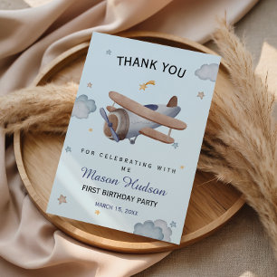 Agradecimento de Primeiro Aniversário de Avião Ant