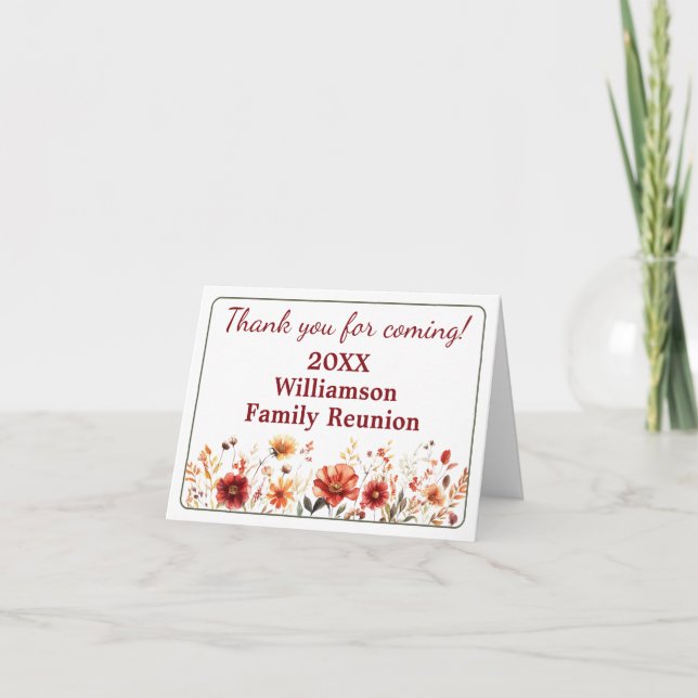 Agradecimento de Reunião de Família - Flores Silve (Frente)