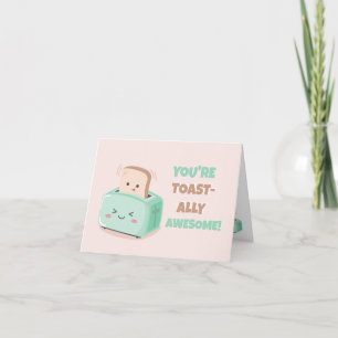 Agradecimento Dia de os namorados Kawaii - Cartão de brinde incr