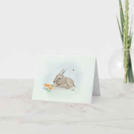Agradecimento Doce Burro e Flores Silvestres Cartão de Saudação 