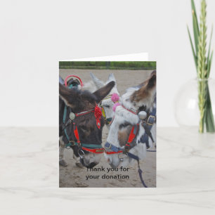 Agradecimento Donkeys no Cartão de Doação à Margem