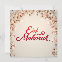 Agradecimento Eid mubarak para cartão de Eid Fitr