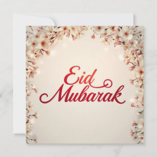 Agradecimento Eid mubarak para cartão de Eid Fitr