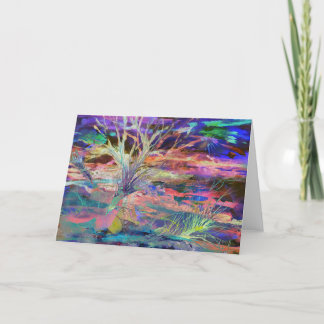 Agradecimento Encroachment - Cartão de Saudação, Arte Original