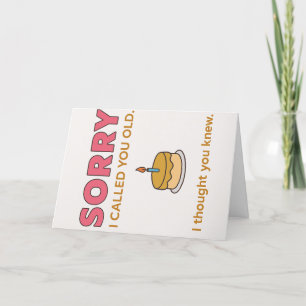 Agradecimento Engraçado, Desculpe Eu Chamei Você De Cartão De An