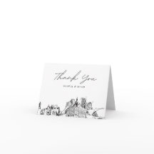 Esboço da Silhueta de Milwaukee em Cartão de Agrad