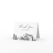 Esboço do Horizonte de Kansas City Cartão de Agrad