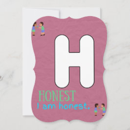 AGRADECIMENTO EU SOU O CARTÃO DE AFIRMAÇÃO ALPHABET H PARA CRIAN