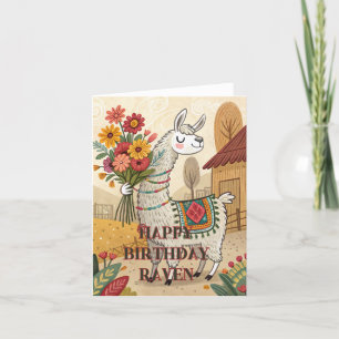 Agradecimento Feliz aniversário, bonitinha, cartão de lama