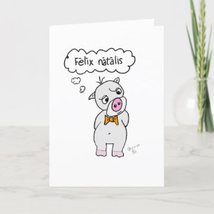 Agradecimento Feliz aniversário no cartão de aniversário PIG-Lat