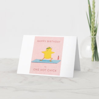 Agradecimento Feliz Aniversário Para Um Cartão De Pintinho Quent