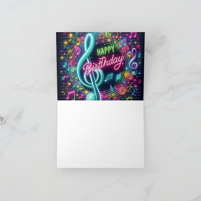 Agradecimento Feliz Cartão de Aniversário (Interior)