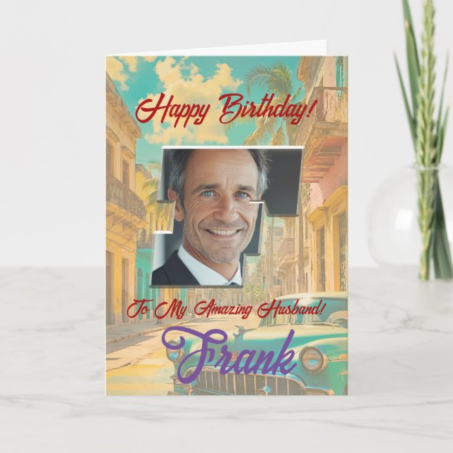 Agradecimento Feliz Cartão de Aniversário com Foto (Frente)