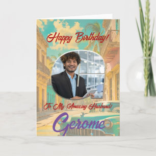 Agradecimento Feliz Cartão de Aniversário com Foto