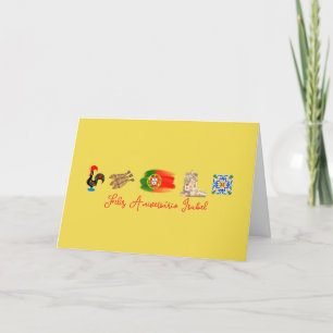 Agradecimento Feliz Cartão de Aniversário Português, Feliz Anive
