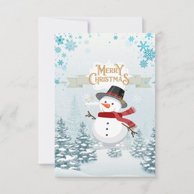 Agradecimento Feliz Cartão de Natal (Frente)