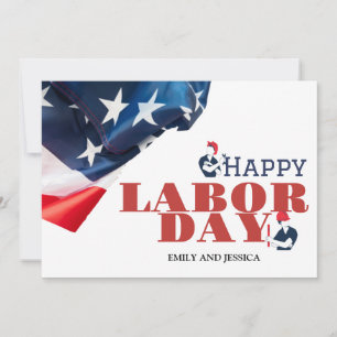 Agradecimento Feliz Dia do Trabalho Patriótico Cartão de Férias 