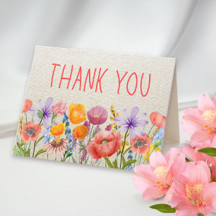 Agradecimento Floral - Adorável Linho para Agradec