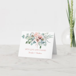 Agradecimento Floral Peônias Papoulas Marfim Rosa
