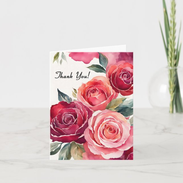 Agradecimento Floral Rubi e Rosa (Frente)