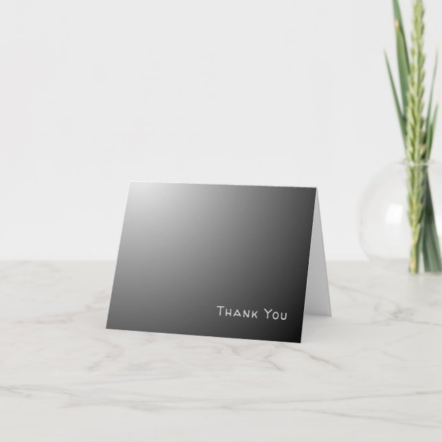 Agradecimento Formando de Cara Preta Obrigado Cartão Personaliza (Frente)