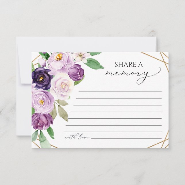 Agradecimento Funeral Compartilhar um Cartão de Memória (Frente)