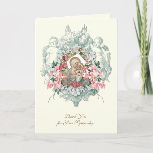 Agradecimento Funeral Condolências Cristãs (Frente)