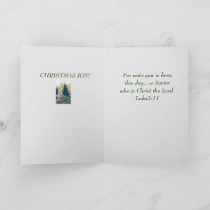 Agradecimento Jesus é religioso nascer Xmas Luke CARTÃO DE Natal