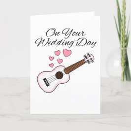 Agradecimento Jogador Ukulele De Cartão De Casamento Uke