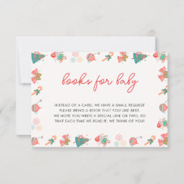 Agradecimento Livros de Natal para Cartão de Bebê