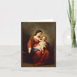 Agradecimento Madonna e Criança... Cartão de Natal