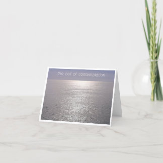 Agradecimento meditação de contemplação de cartão