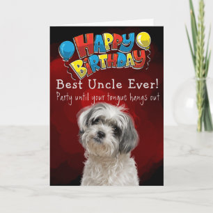 Agradecimento Melhor Tio de Cartão de Aniversário Personalizado 